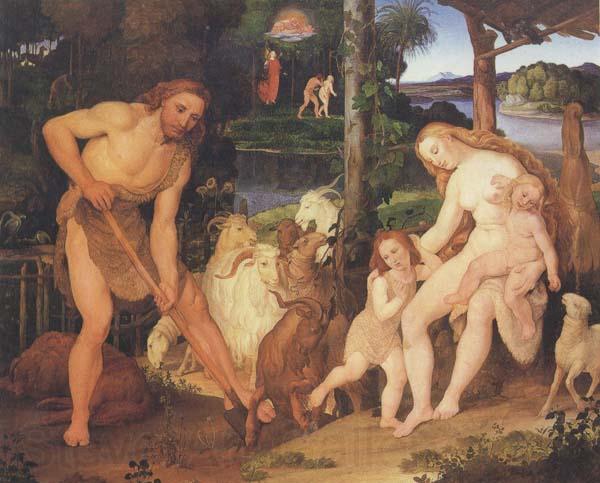 Johann anton ramboux Adam and Eve after Expulsion from Eden (mk45) France oil painting art